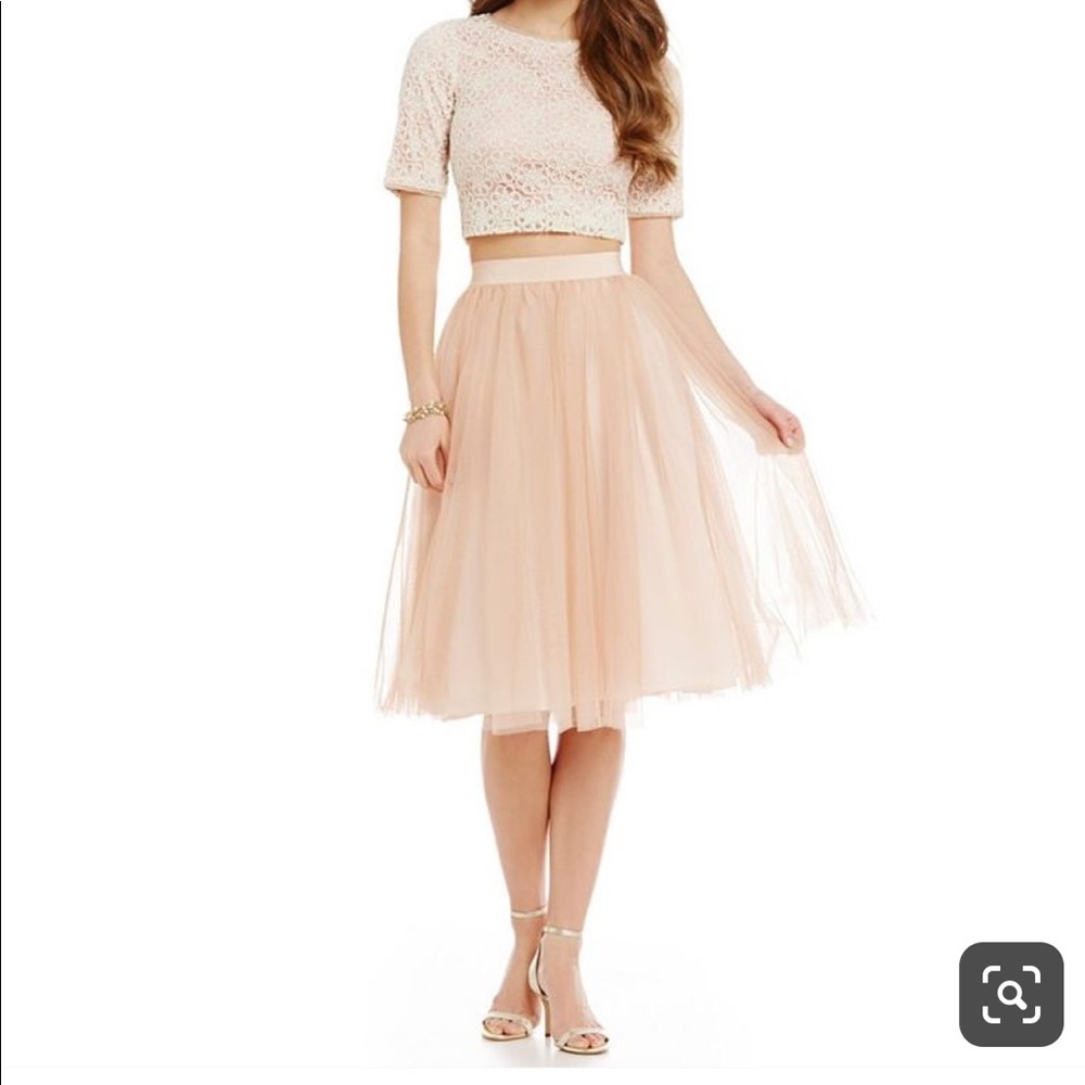 Badgley Mischka Tulle Skirt